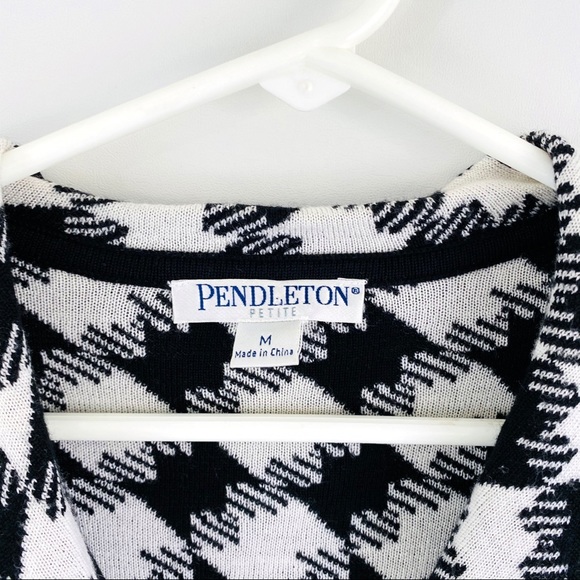 NAME YOUR PRICE Pendleton Houndstooth Cardigan - Picture 4 of 8